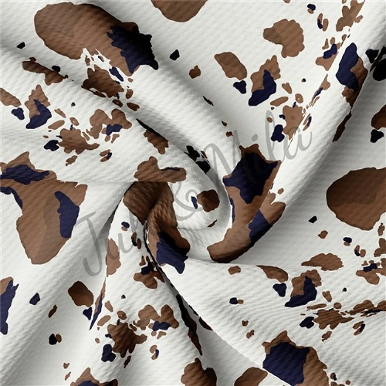 Printed Liverpool Fabric brown spots & Get a Free $89.99 Embroidery Bundle