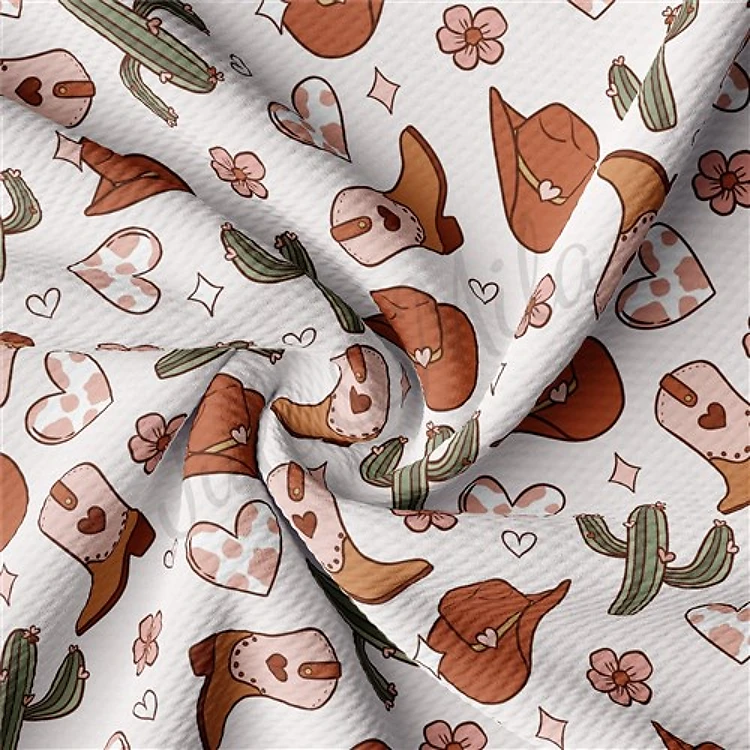 Valentine's Day Printed Liverpool Bullet Textured Stretch Solid Strip Thick Knit Jersey Fabric