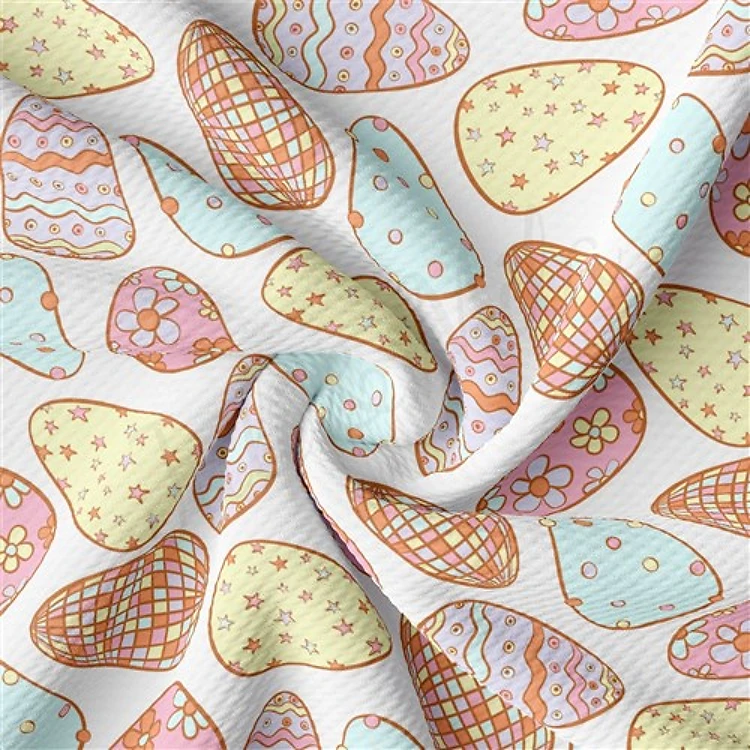 Easter Liverpool Bullet Textured Stretch Solid Strip Thick Knit Jersey Fabric
