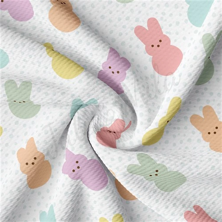 Easter AA2372 Liverpool Bullet Textured Stretch Solid Strip Thick Knit Jersey Fabric