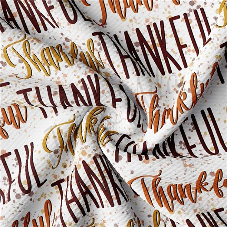 Fall Autumn Thanksgiving Printed Liverpool Stretch Solid Strip AA928 & Get a Free $89.99 Embroidery Bundle