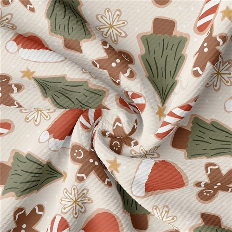 Christmas Printed Liverpool Fabric AA2098 & Get a Free $89.99 Embroidery Bundle