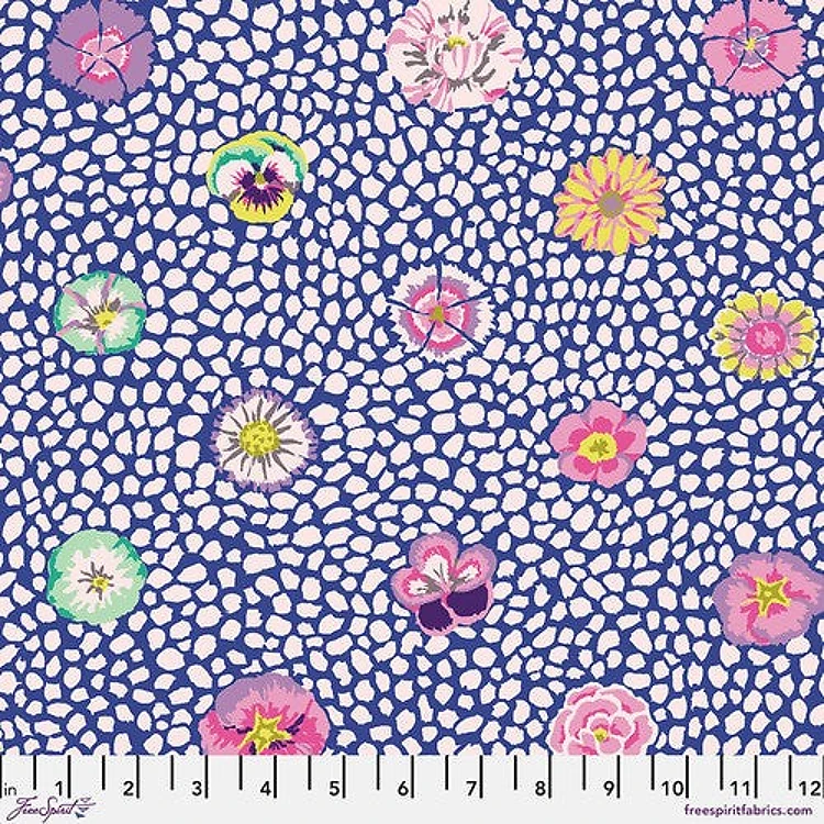 Guinea Flower Blue Classics Kaffe Fassett & Get a Free $89.99 Embroidery Bundle