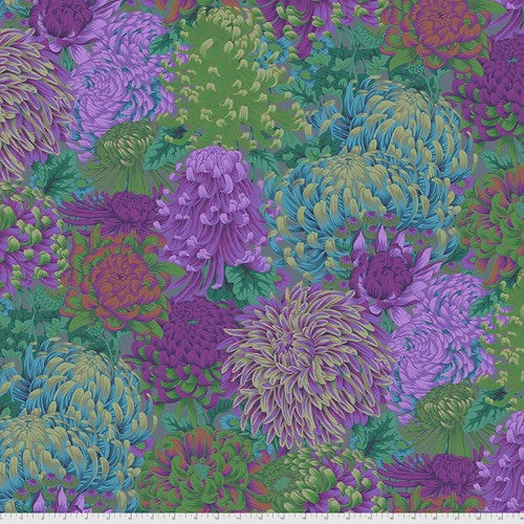 Hokusai's Mums Green Philip Jacobs Stash & Get a Free $89.99 Embroidery Bundle