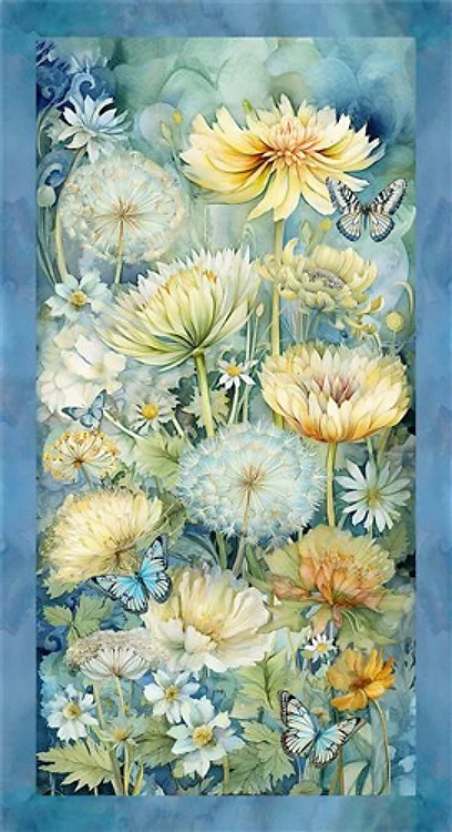 Forest Whisper Panel 24" Multi Timeless Treasures Cotton Fabric TT-PANEL-CD3680-MULTI