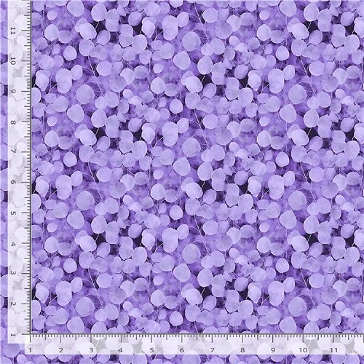 Mystic Meadow Packed Leaves Lavender Timeless Treasures Cotton Fabric TT-FLEUR-CD4218-LAVENDER