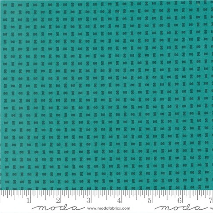 Scenery Spools Turquoise Elizabeth Hartman Moda Cotton Fabric MD-51277-16
