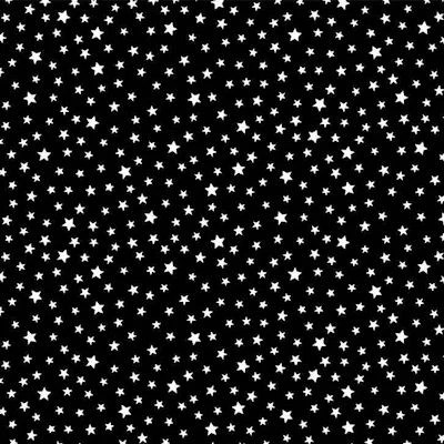Inked Scattered Stars Black Timeless Treasures Cotton Fabric TT-INK-C8732-BLACK