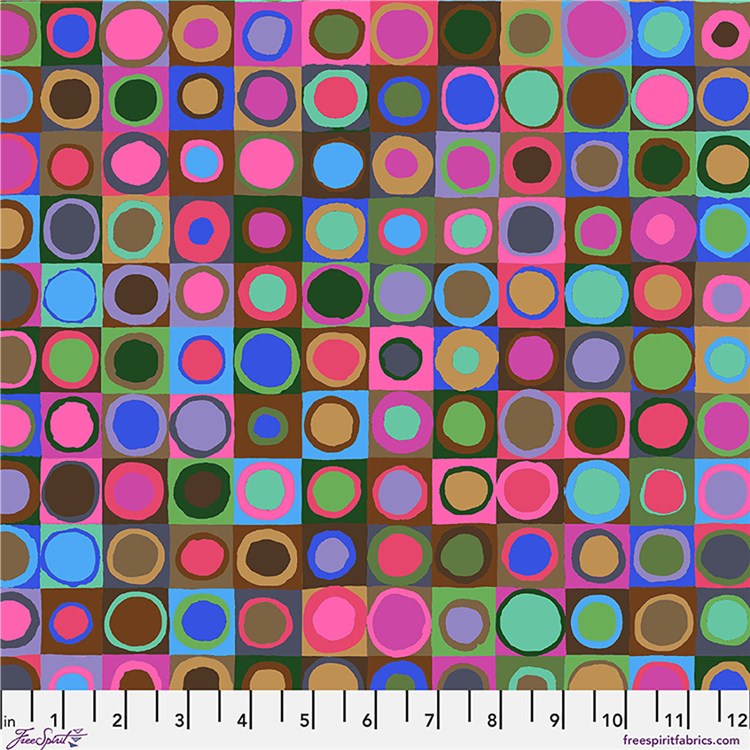 Tiddlywinks Emerald August 2026 Kaffe Fassett Collective Free Spirit Cotton Fabric FS-PWGP171.EMERALD