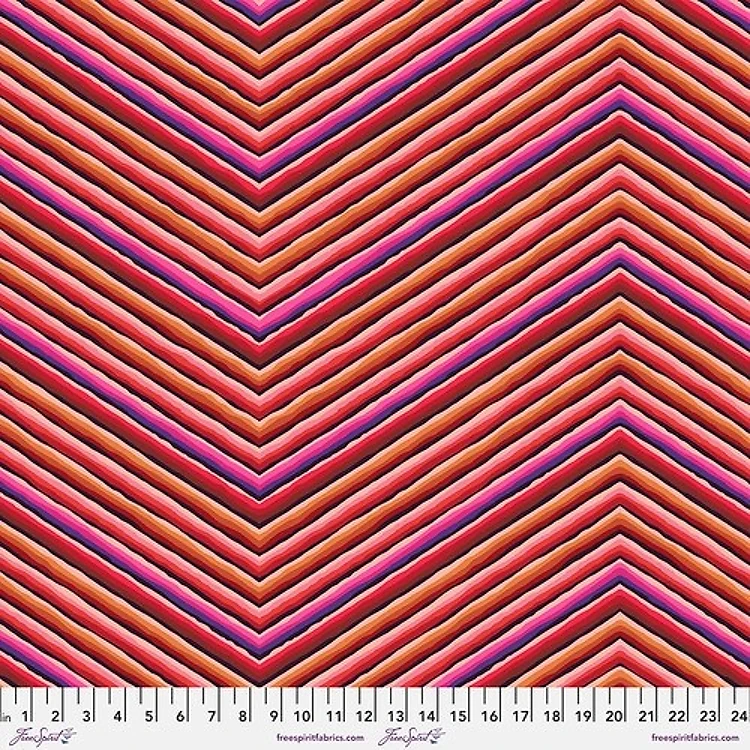 Kaffe 85 & Fabulous Chevron Stripe in Red & Get a Free $89.99 Embroidery Bundle