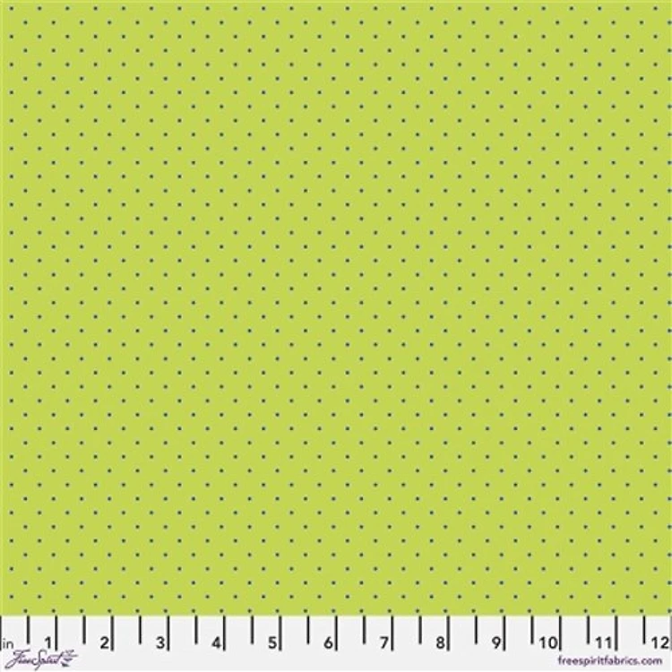 Tiny Dots in Meadow Green by Tula Pink & Get a Free $89.99 Embroidery Bundle