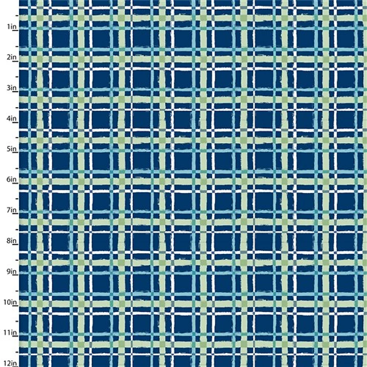 Forest Friends for Boy in Blue Plaid in Navy & Get a Free $89.99 Embroidery Bundle