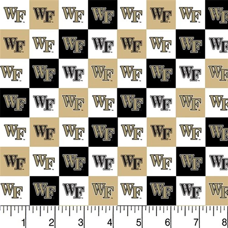 Wake Forest Deacons NCAA Mini Check Design & Get a Free $89.99 Embroidery Bundle