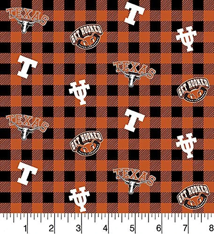 Texas Longhorns NCAA College Buffalo Plaid Design & Get a Free $89.99 Embroidery Bundle