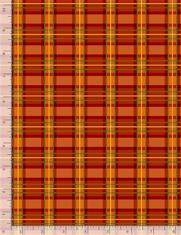 Autumn Leaves Traditional Metallic Harvest Plaid & Get a Free $89.99 Embroidery Bundle