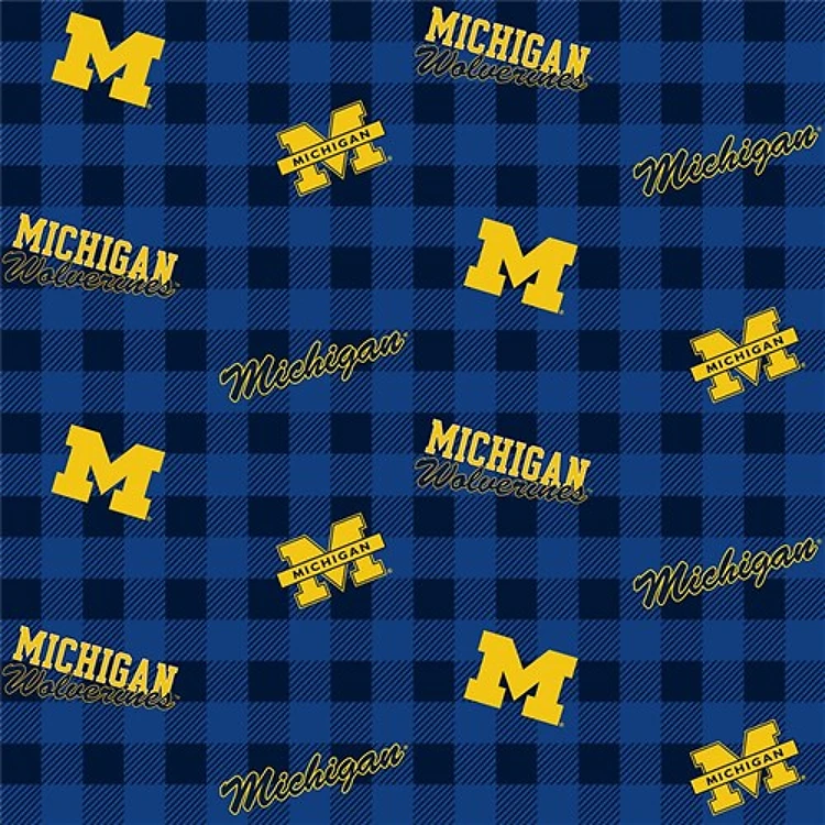 Michigan Wolverines NCAA College Buffalo Plaid Design & Get a Free $89.99 Embroidery Bundle