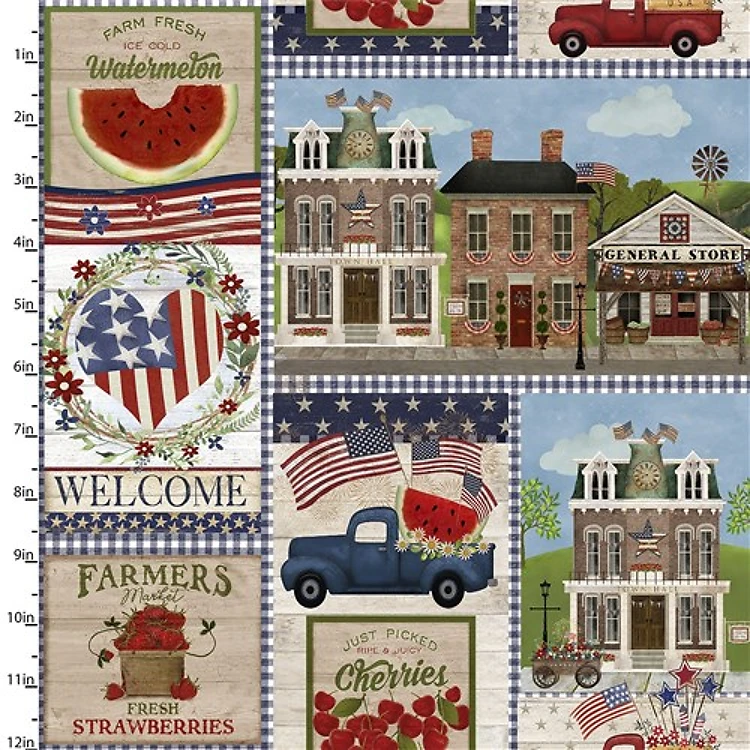 Sweet Land of Liberty Patriotic Patch in Multi & Get a Free $89.99 Embroidery Bundle