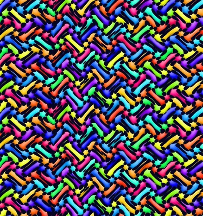 Kaleidographix Abstract Herringbone in Navy Blue & Get a Free $89.99 Embroidery Bundle