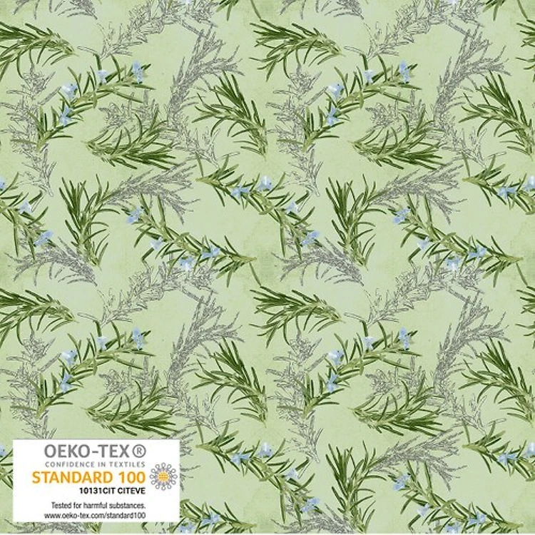 Herbs and Flowers Digital Rosemary in Green & Get a Free $89.99 Embroidery Bundle