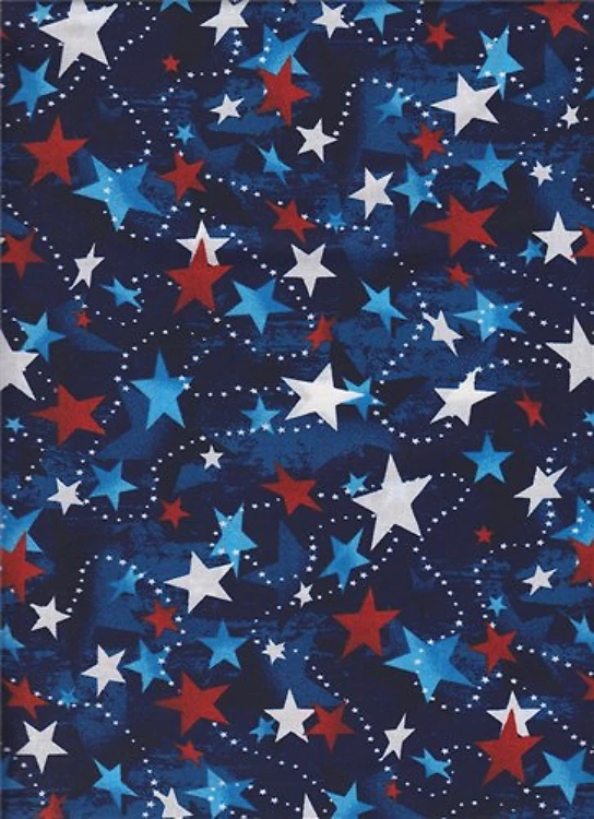 Made in the USA Streaming Stars Red White and Blue & Get a Free $89.99 Embroidery Bundle