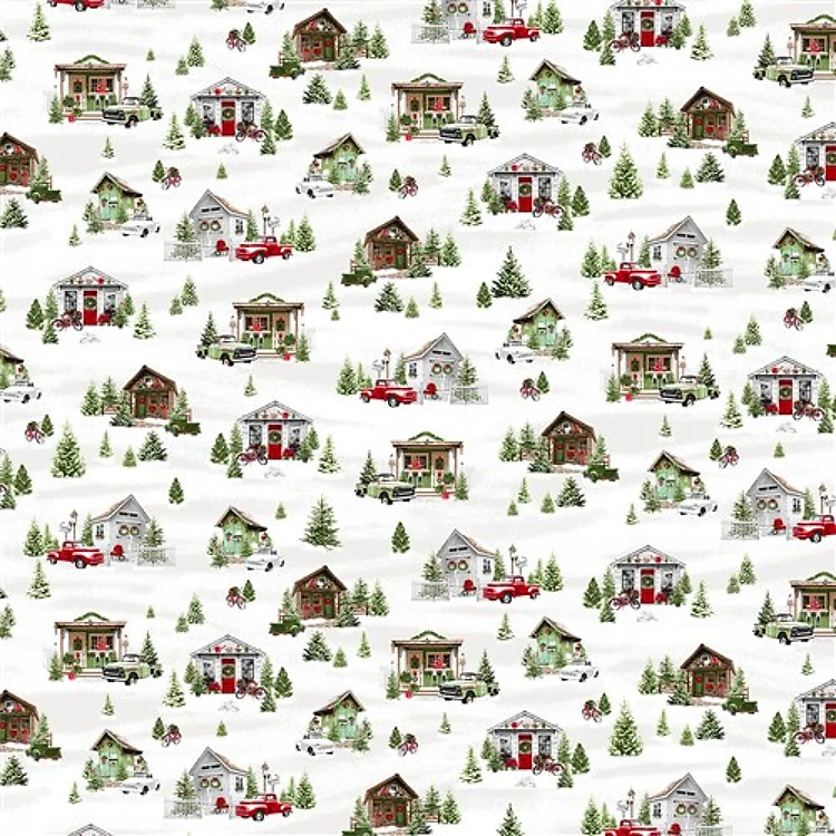 Holiday Happy Place She Sheds with Trucks Allover & Get a Free $89.99 Embroidery Bundle