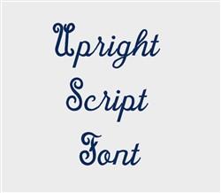 Upright script 