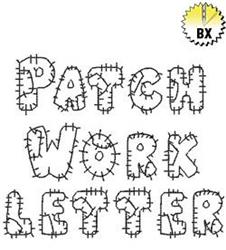 Patchwork Letter Embrilliance