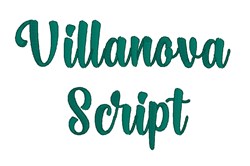 Villanova Script Font