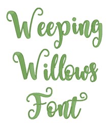Weeping Willows Font