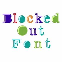 Blocked Out Font