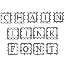 Chain Link Font by Embroidery Patterns on EmbroideryDesigns.com ...