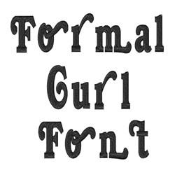 Formal Curl Font