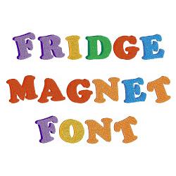 Fridge Magnet Font