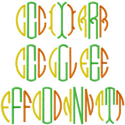 Circle Monogram by Embroidery Patterns on EmbroideryDesigns.com ...