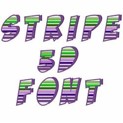 Stripe 3D Font