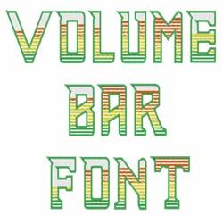 Volume Bar Font