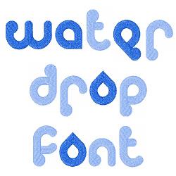 Water Drop Font