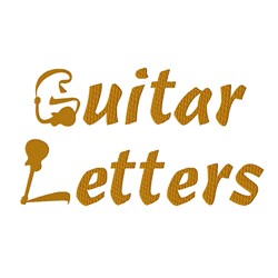 Guitar Alphabet by Foxy Ladybug Designs on EmbroideryDesigns.com ...
