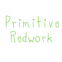 Primitive Redwork Alphabet