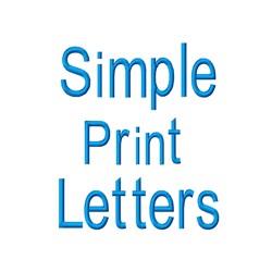 Simple Print Letters