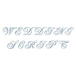 Wedding Script Embroidery Font Designs Wedding Font Embroidery Etsy