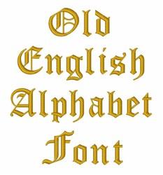 Puff Old English Capital D Embroidery Design by Grand Slam Designs