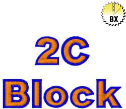 code block designs, themes, templates and downloadable... 2C Block Embrilliance by Internet Stitch on EmbroideryDesigns.com ...