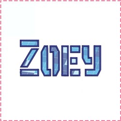 Zoie Lettering Zoey Applique Font by Maya Kreations on EmbroideryDesigns.com ...