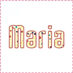 Maria Rene Text Design Maria Applique Font by Maya Kreations on EmbroideryDesigns.com ...