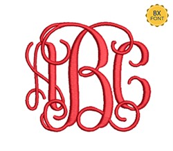 Vine Monogram Interlocking Embrilliance by Mira Embroidery on ...