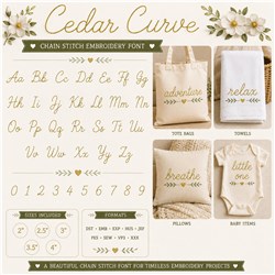Satin Stripes Script Design