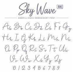 Satin Stripes Script Style