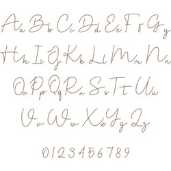 Satin Stripes Script Style