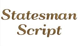 Statesman Script Style Font